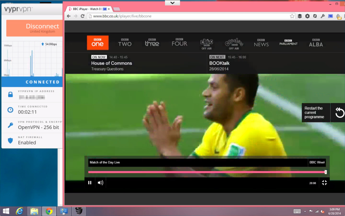Vyprvpn streaming the world cup